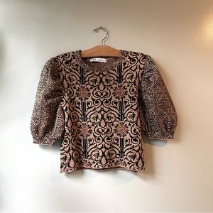 Zara metallic sweater